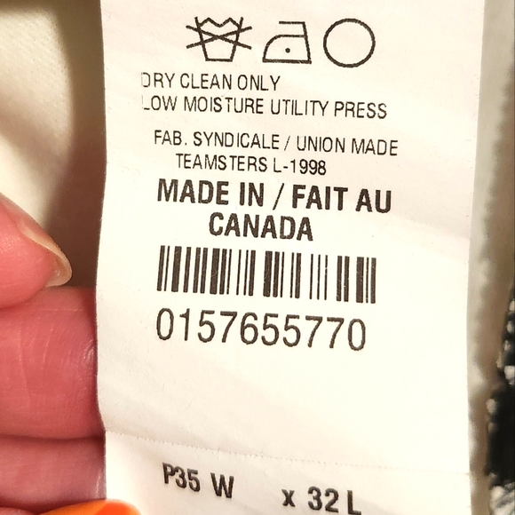 VINTAGE Chaps Ralph Lauren Men's Pleated Front Dress Pants Size 35 X 32 Black - Picture 6 of 9